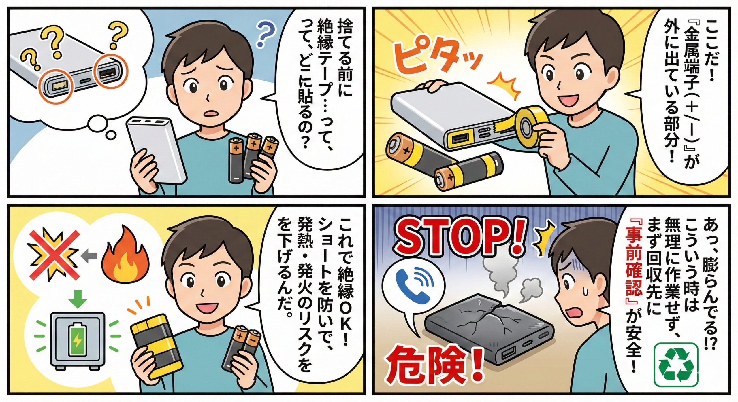 絶縁テープがない時の代用品